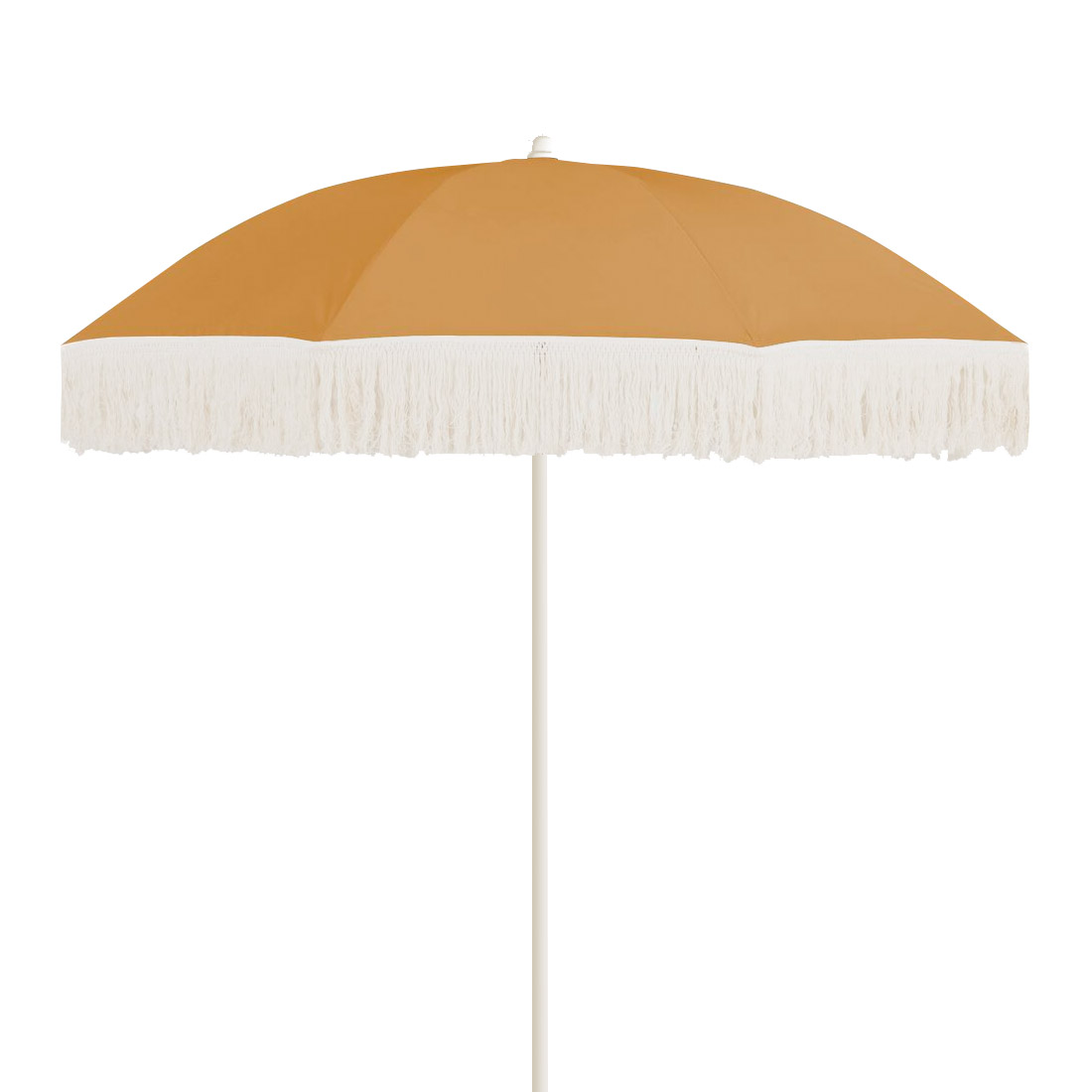 Parasol droit ø160cm avec franges